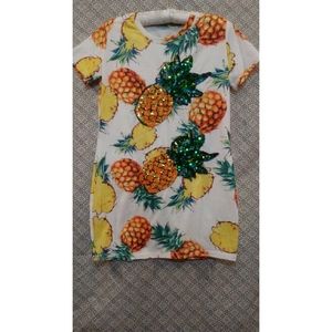 Pineapple sequin top/shirt .